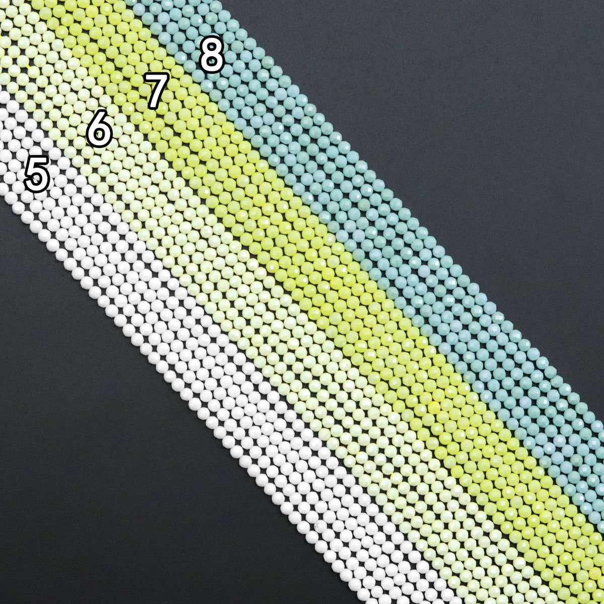 NEW!!! 3mm Icy CZ Round Faceted Beads, Sku#U2041