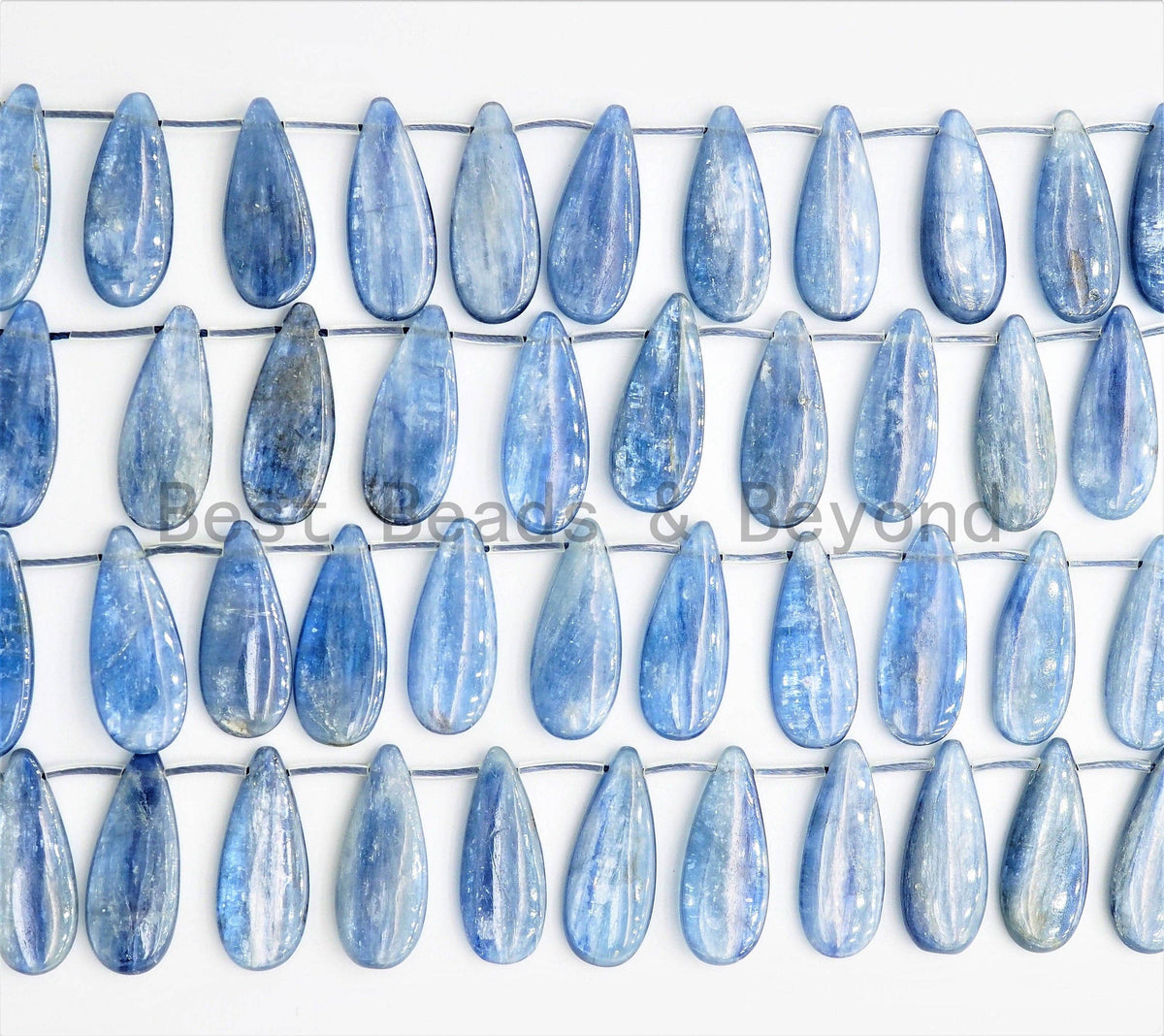 High Quality Natural Kyanite beads, 10x24mm/12x25mm,Teardrop Top Drilled Gemstone Beads, 16inch strand, SKU#U327