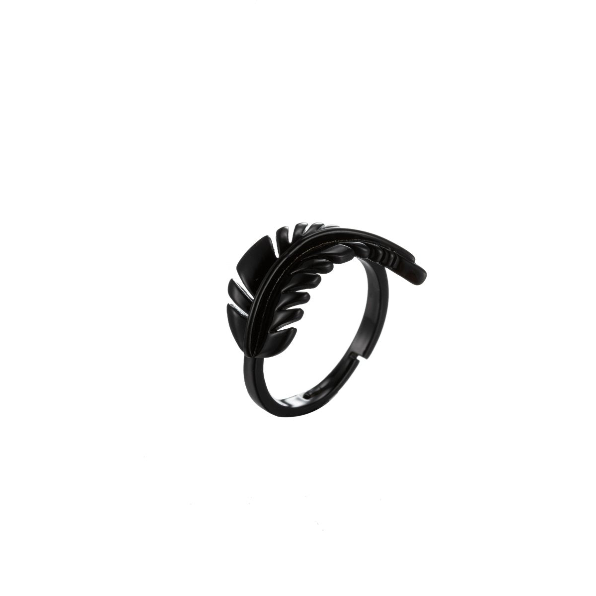 Feather Ring Enamel Bohemian Jewelry Adjustable Ring Y2K Colorful Ring
