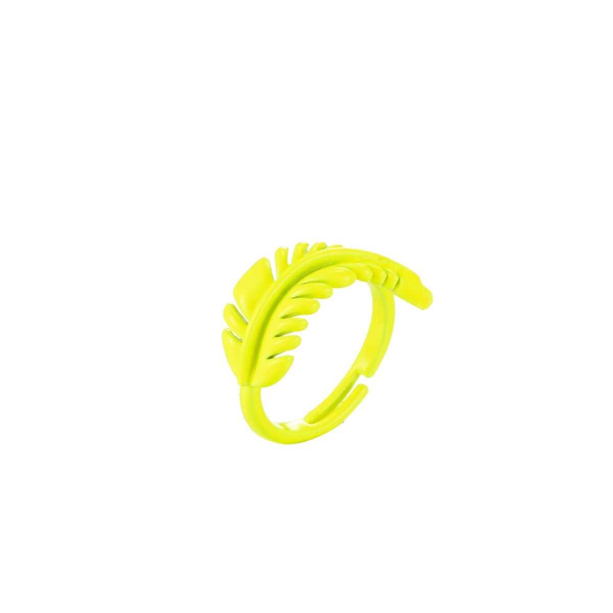 Feather Ring Enamel Bohemian Jewelry Adjustable Ring Y2K Colorful Ring