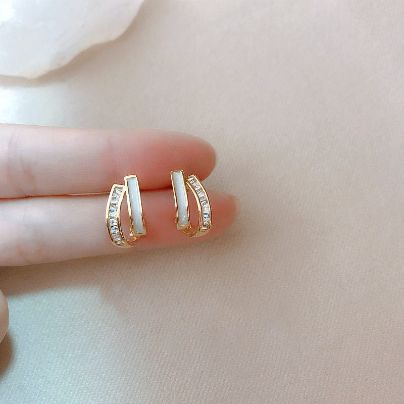 Korean-style High-end Hong Kong Style Vintage Earrings For Women
