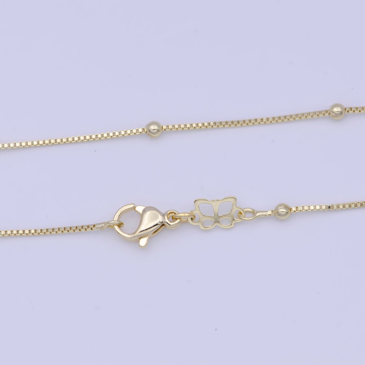 Fine Satellite Chain 18" Ready to Wear 14k Gold Filled Box Chain with Lobster Clasp, Simple Everyday Layering Necklace | WA-1108 Clearance Pricing