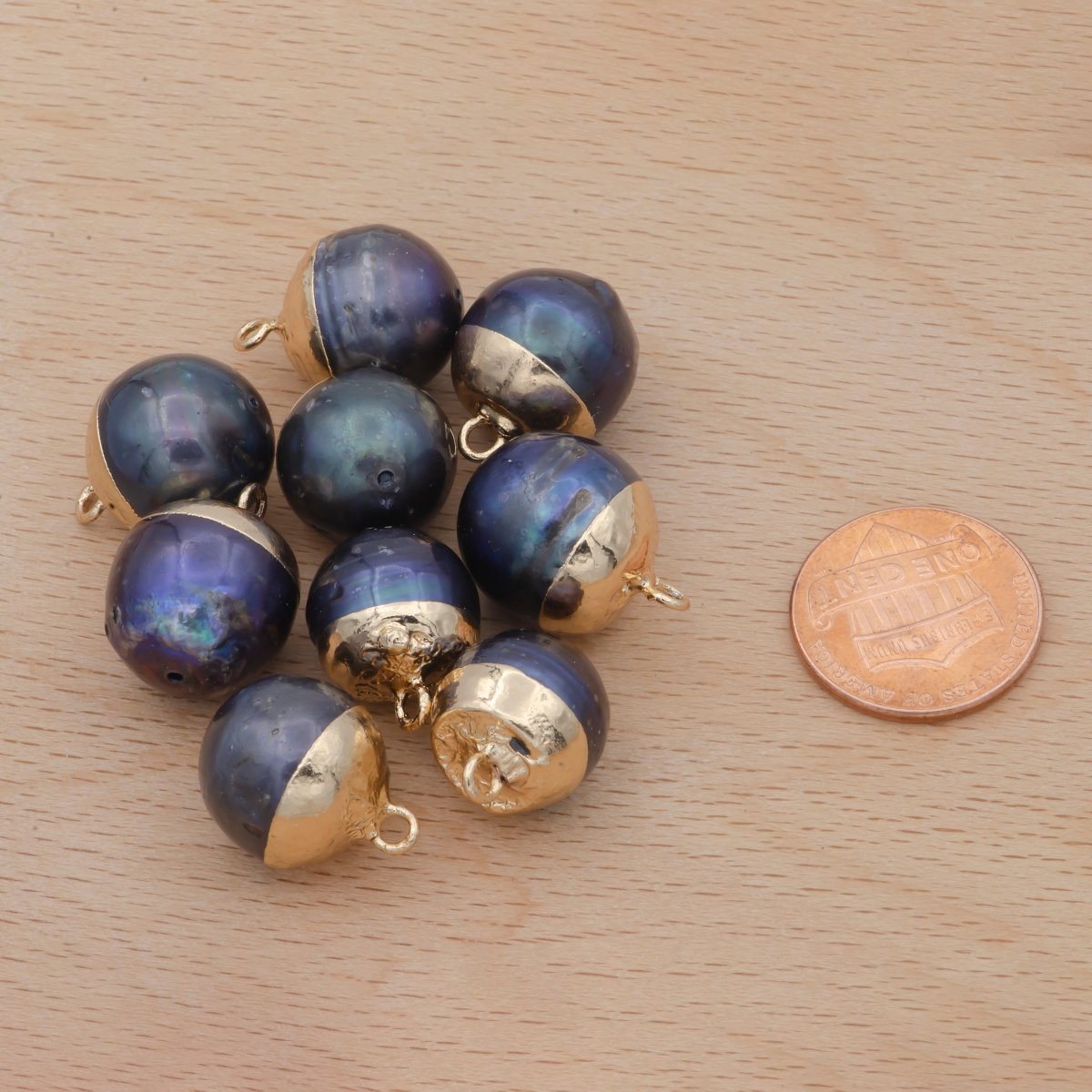 Freshwater Pearl Black Pearl Baroque Charm P-1819