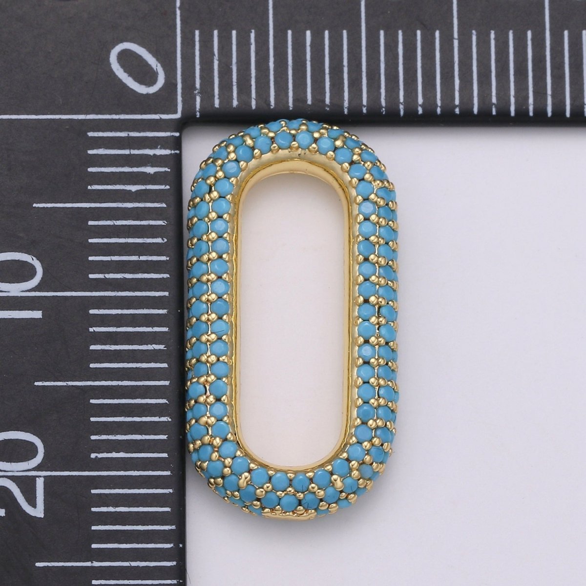 Fully CZ Micro Pave Paper Clip Link Connector links for Chain Connector for Bracelet Necklace Chain Connector L-119~L-124