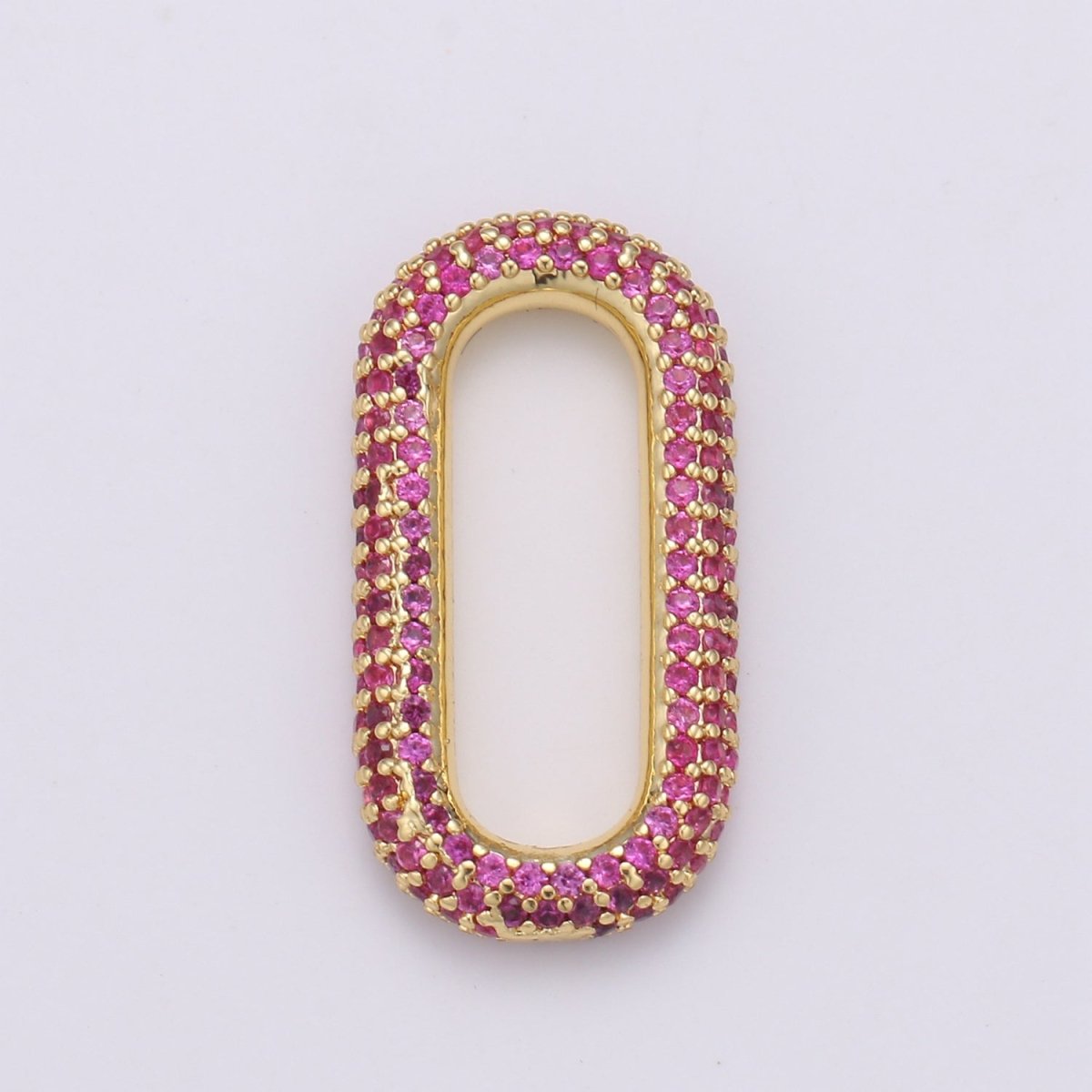 Fully CZ Micro Pave Paper Clip Link Connector links for Chain Connector for Bracelet Necklace Chain Connector L-119~L-124