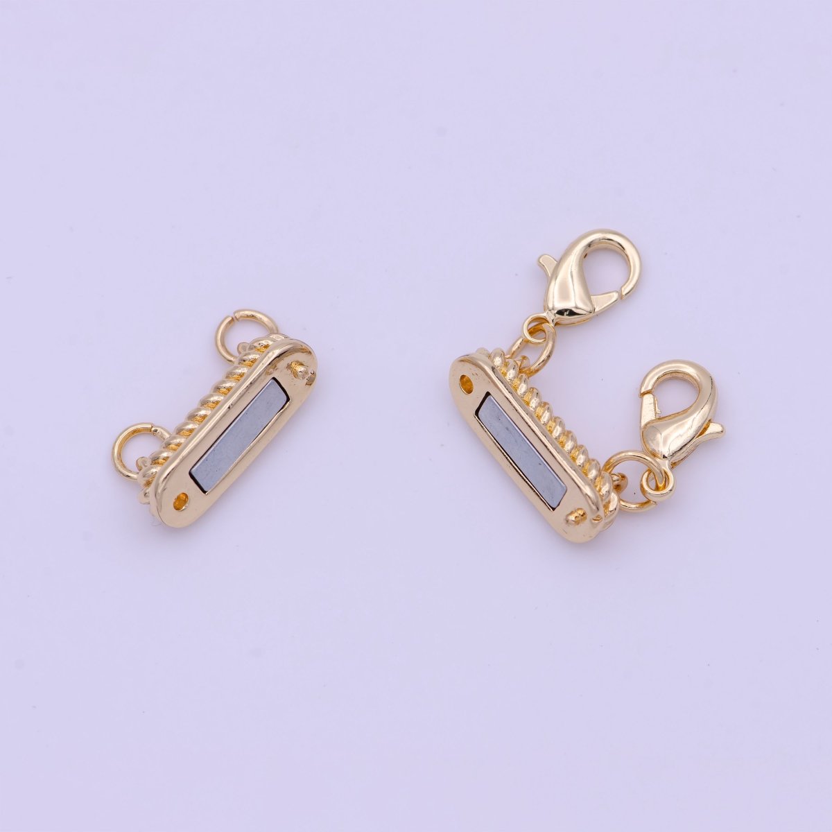 Gold Braided Magnetic Lobster Clasps Detangler Jewelry Supply | K-082 K-292