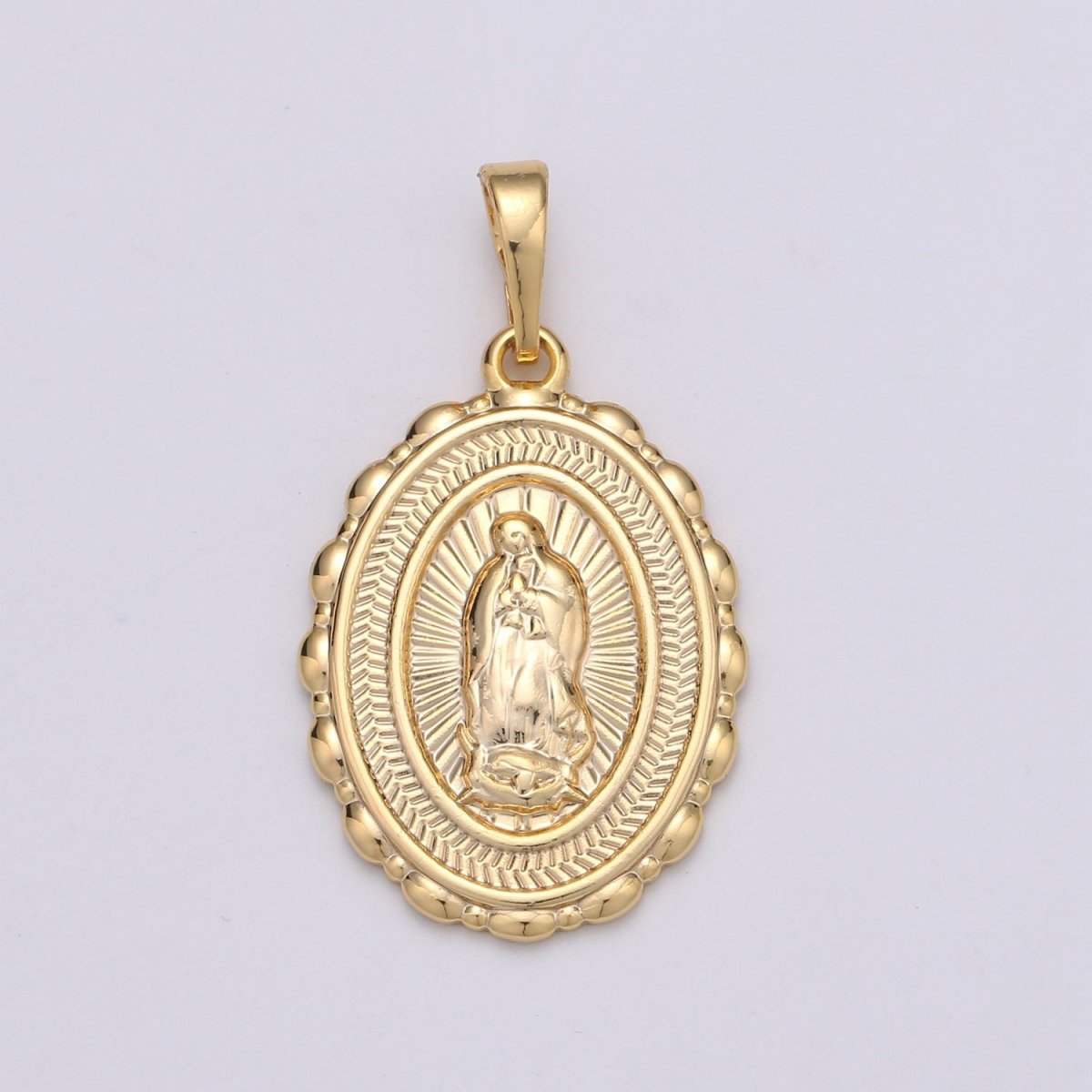 Gold Filled Holy Mary Lady of Guadalupe Pendants  J-127