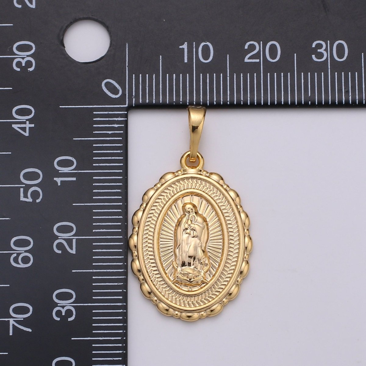 Gold Filled Holy Mary Lady of Guadalupe Pendants  J-127