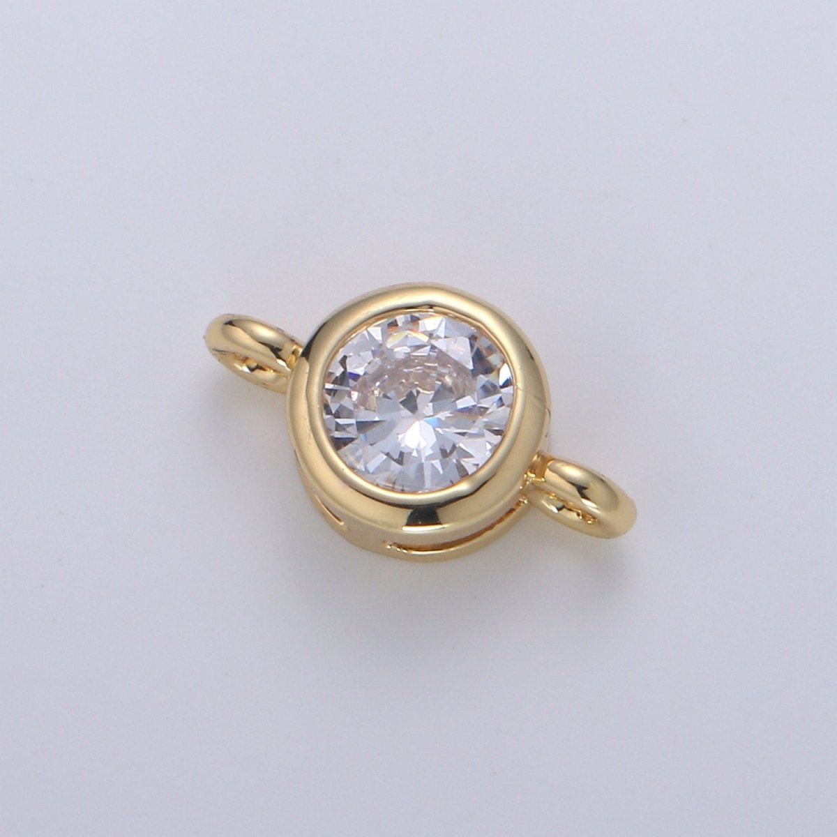 Gold Filled Mini Circle Charm Connectors Link Connector for Bracelet, Earring, Necklace Supply- F-826-F-827