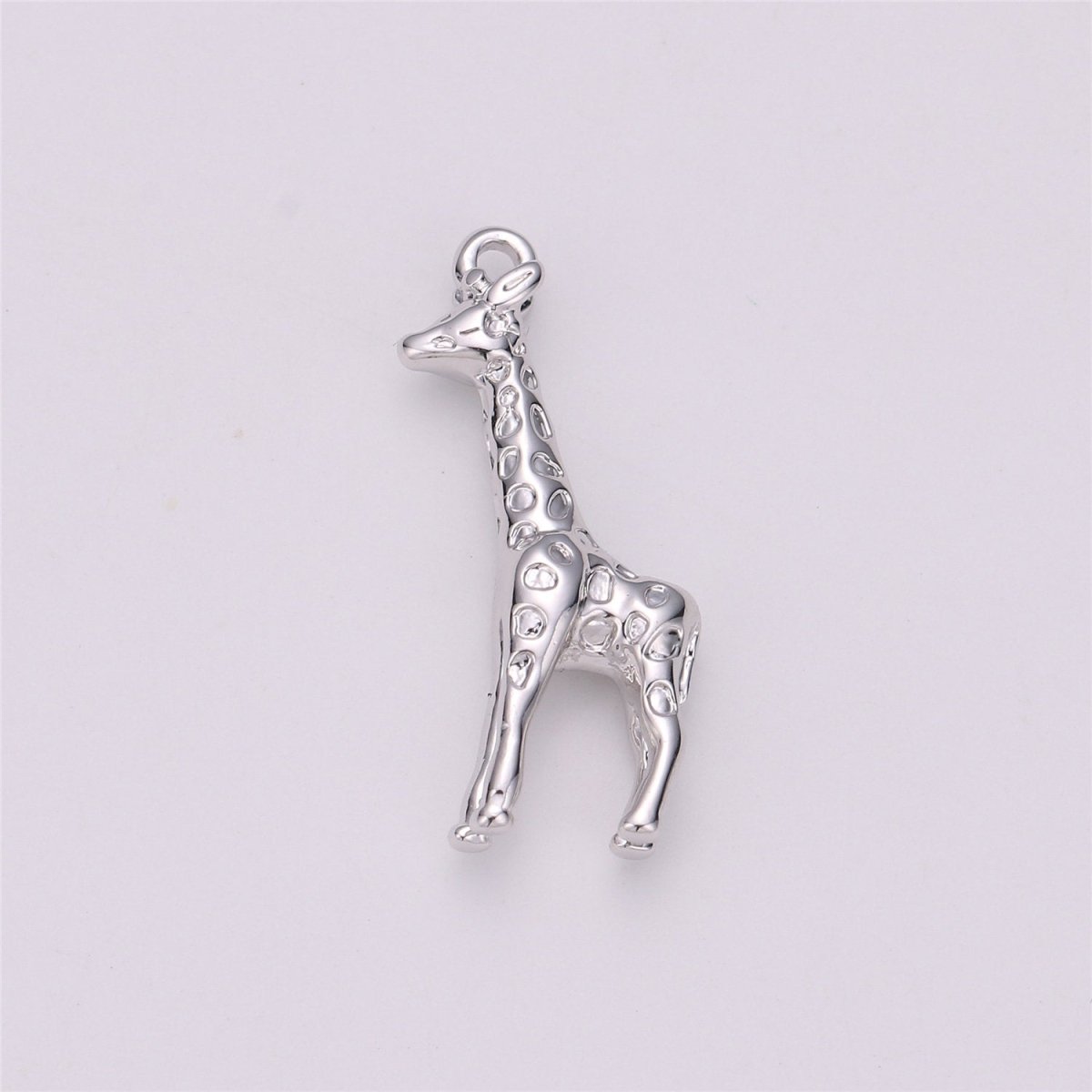 Gold Filled Safari Animal 3D Giraffe Charm in Gold & Silver | C-721 C-525