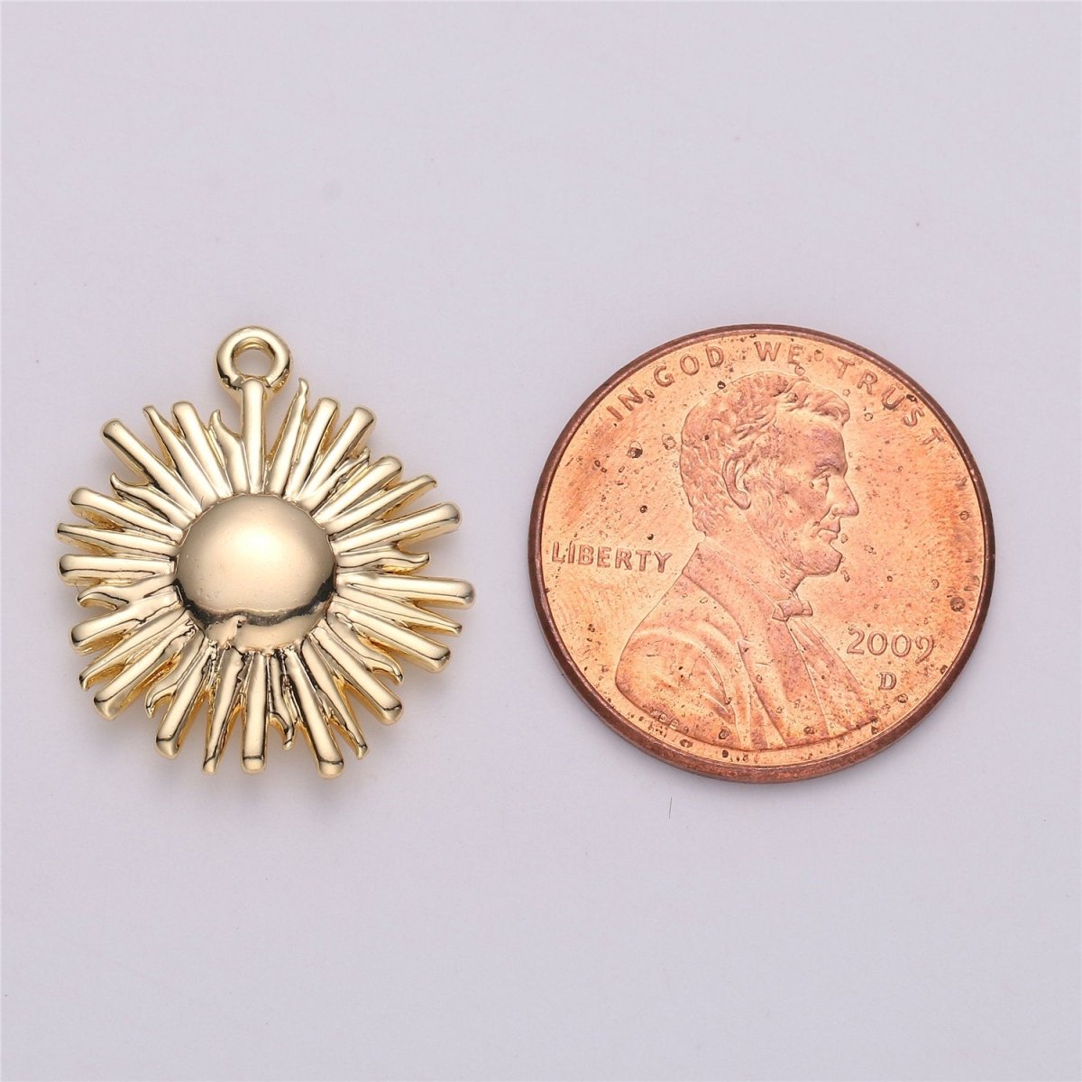 Gold Filled Sunshine Charm / Dainty Sun Charm / Sunburst Pendant / You Are My Sunshine / Celestial Sun Charm for Bracelet Necklace EarringC-537