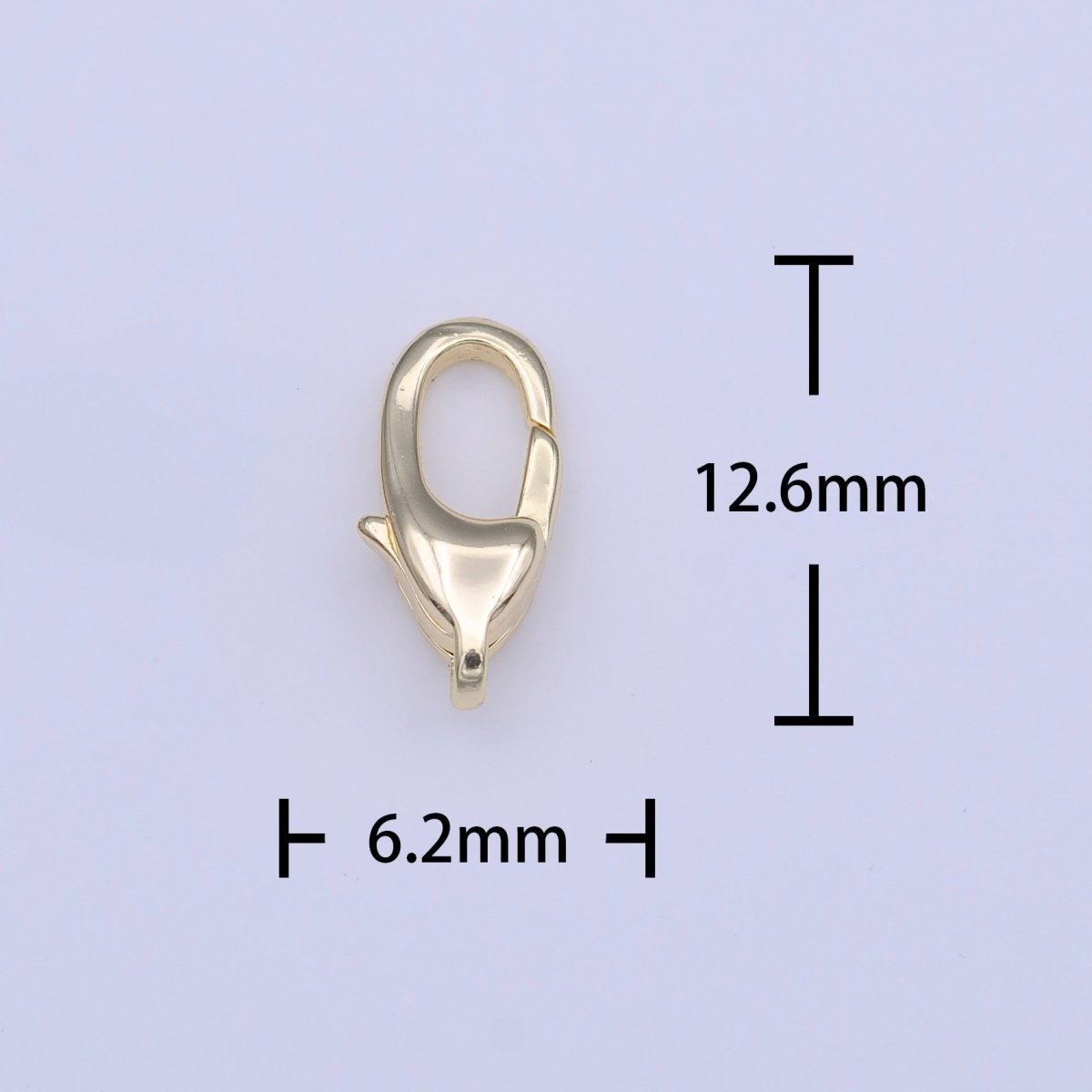 Gold Long Parrot Lobster Clasps Closure Jewelry Supply | K-255