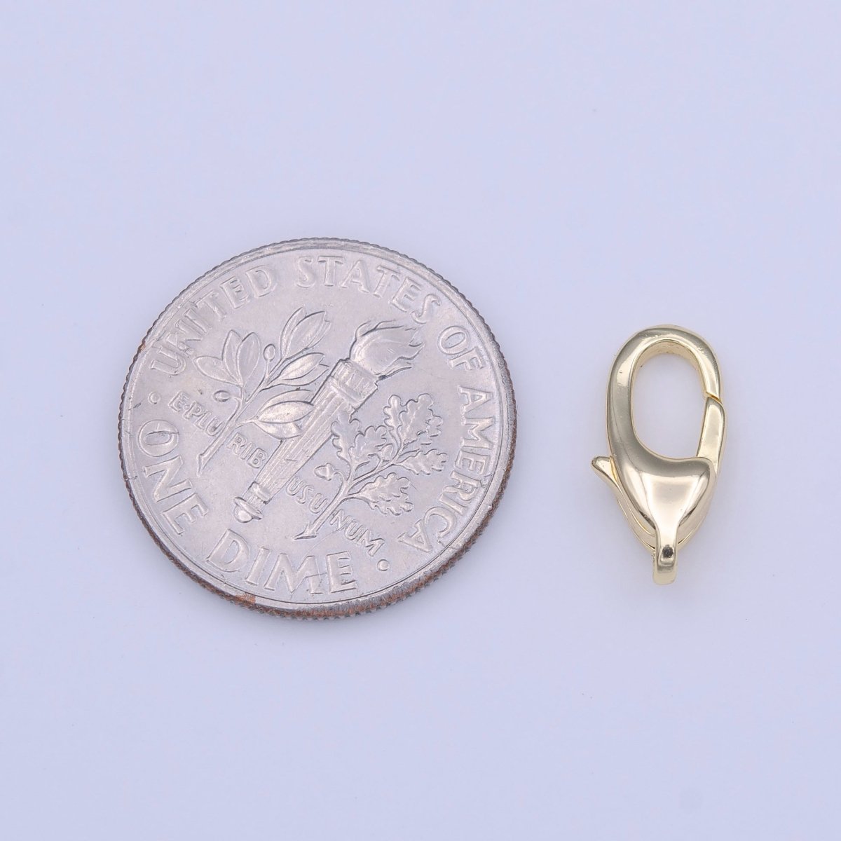 Gold Long Parrot Lobster Clasps Closure Jewelry Supply | K-255