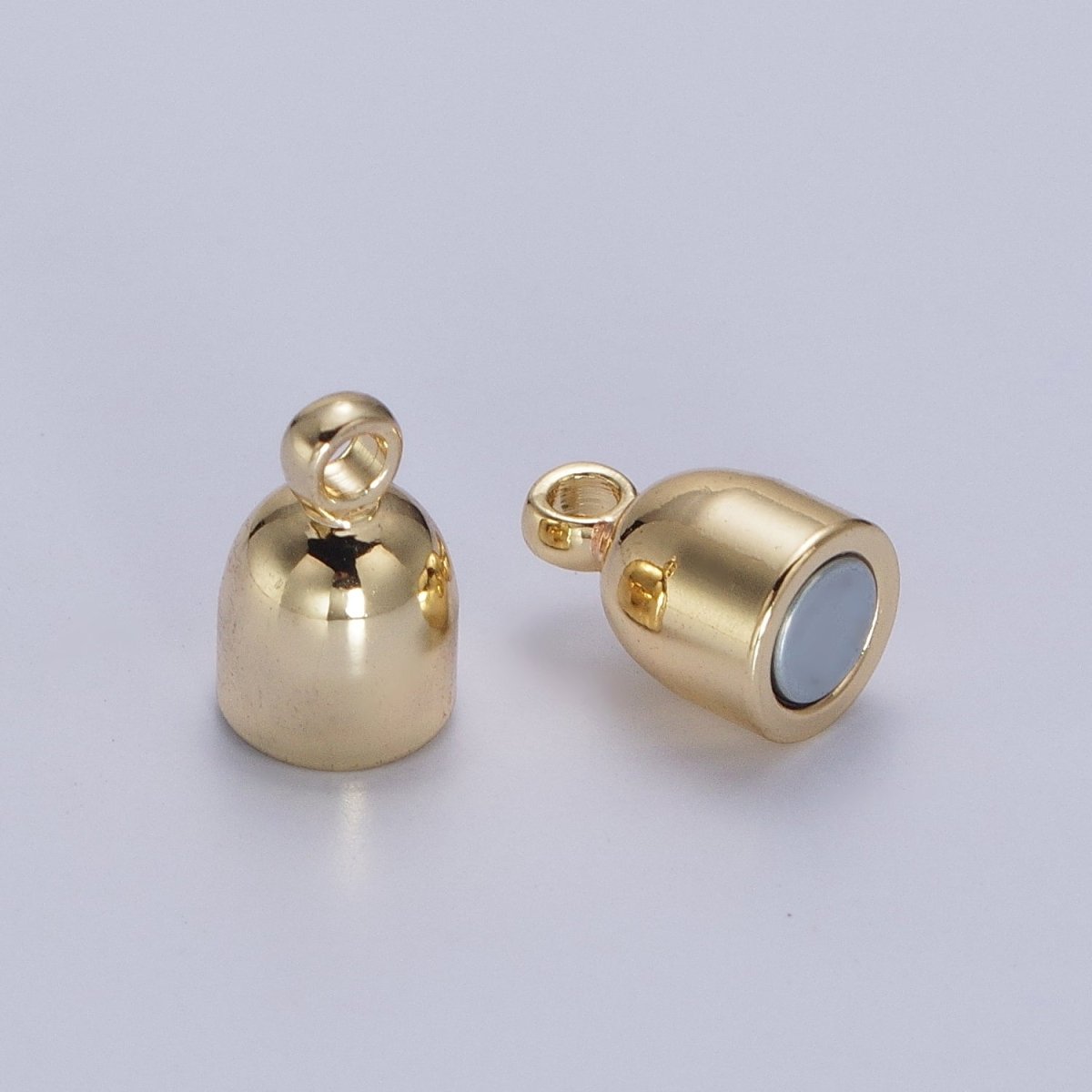 Gold Magnetic Oval Pill Connector Clasps Hooks Closure Supply | Z-043