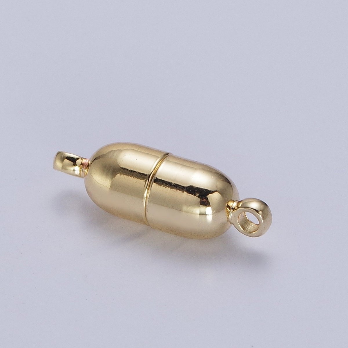 Gold Magnetic Oval Pill Connector Clasps Hooks Closure Supply | Z-043