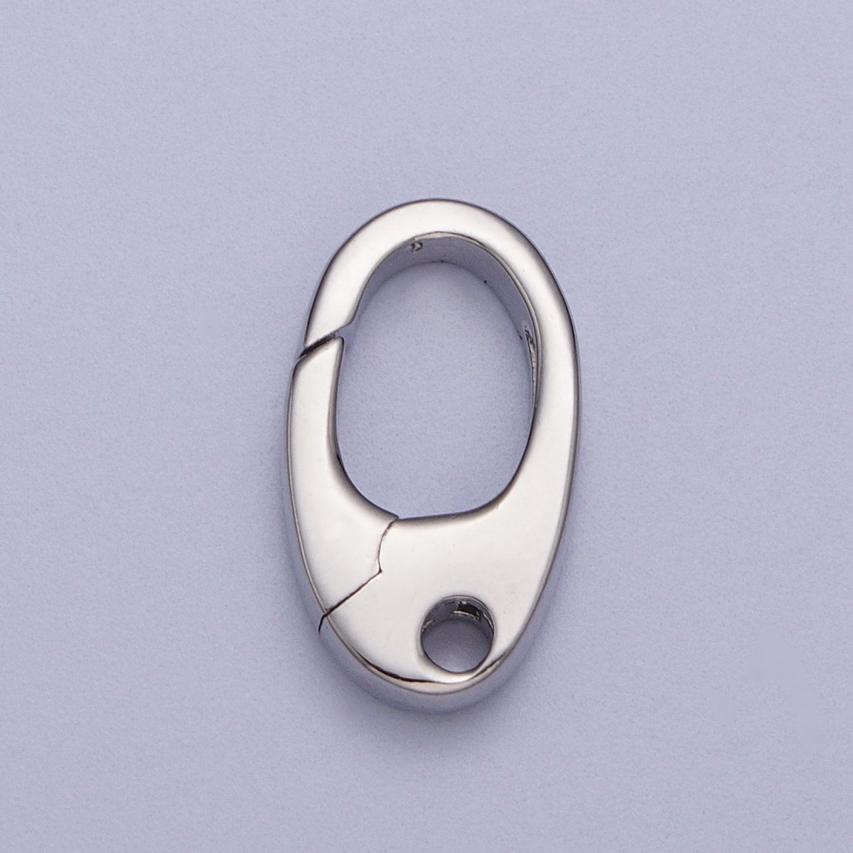 Gold Oval Push Clasps, Push Gate Clasp Silver Small Oval Clasp, Hinged Ring Clasp, Spring Gate Clasp for Bracelet Necklace Z-194 Z-195