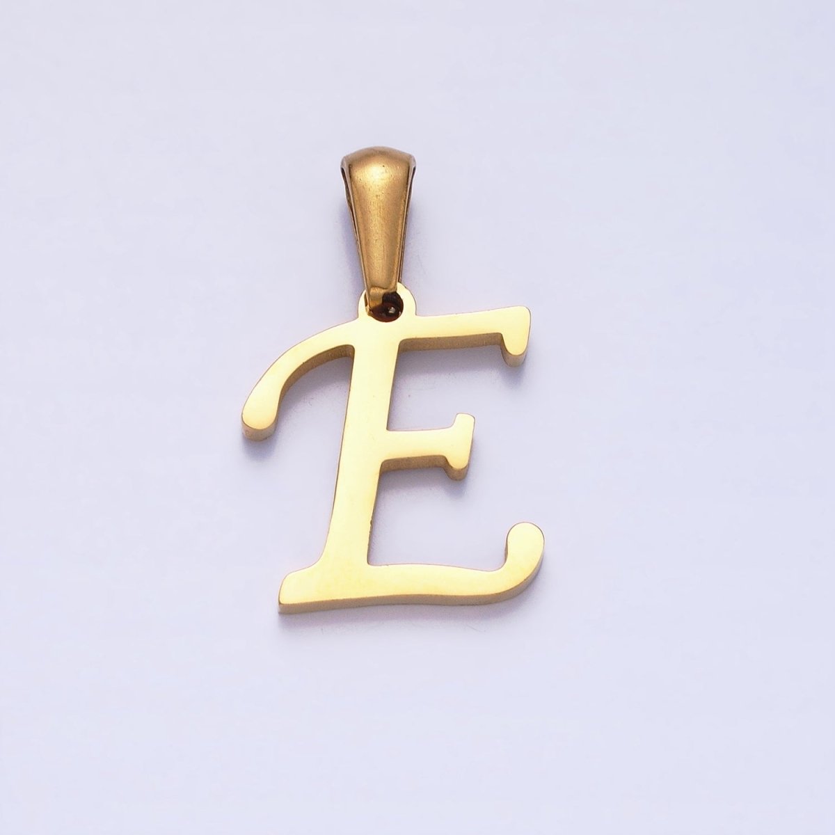 Gold Plated Stainless Steel Letter Charms, initial alphabet pendant DIY jewelry letter charms for personalized jewelry making A-A1900-A-A1912