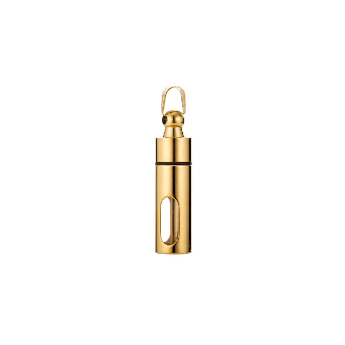 Gold Silver Stainless Steel Glass Container Tube Urn Keepsake Cremation Ashes For Memorial Pendant Jewelry Supplies J-561