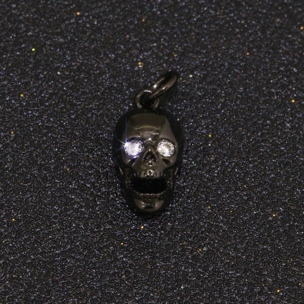 Gold Skull Charm, Skull Pendant, 3D Skull Pendant Gold Filled Charm, Pewter, Silver Black Gun Metal Charm Bracelet Necklace for halloween M-508 - M-510