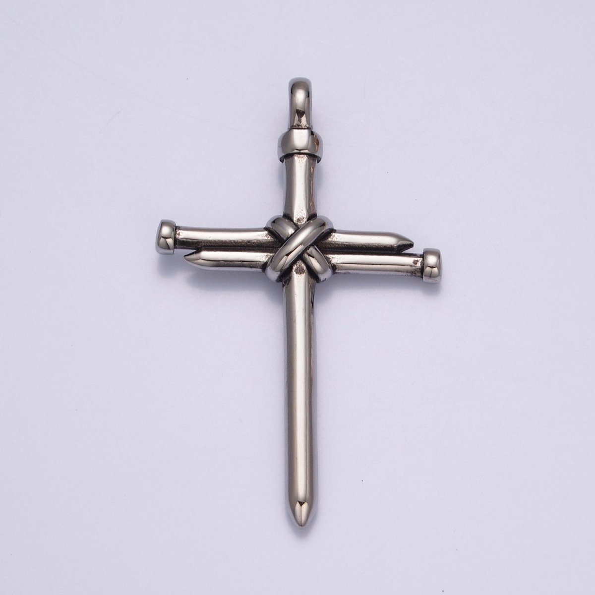 Gold Stainless Steel Nail Cross Necklace Pendant for Men Jewelry X-641 X-642