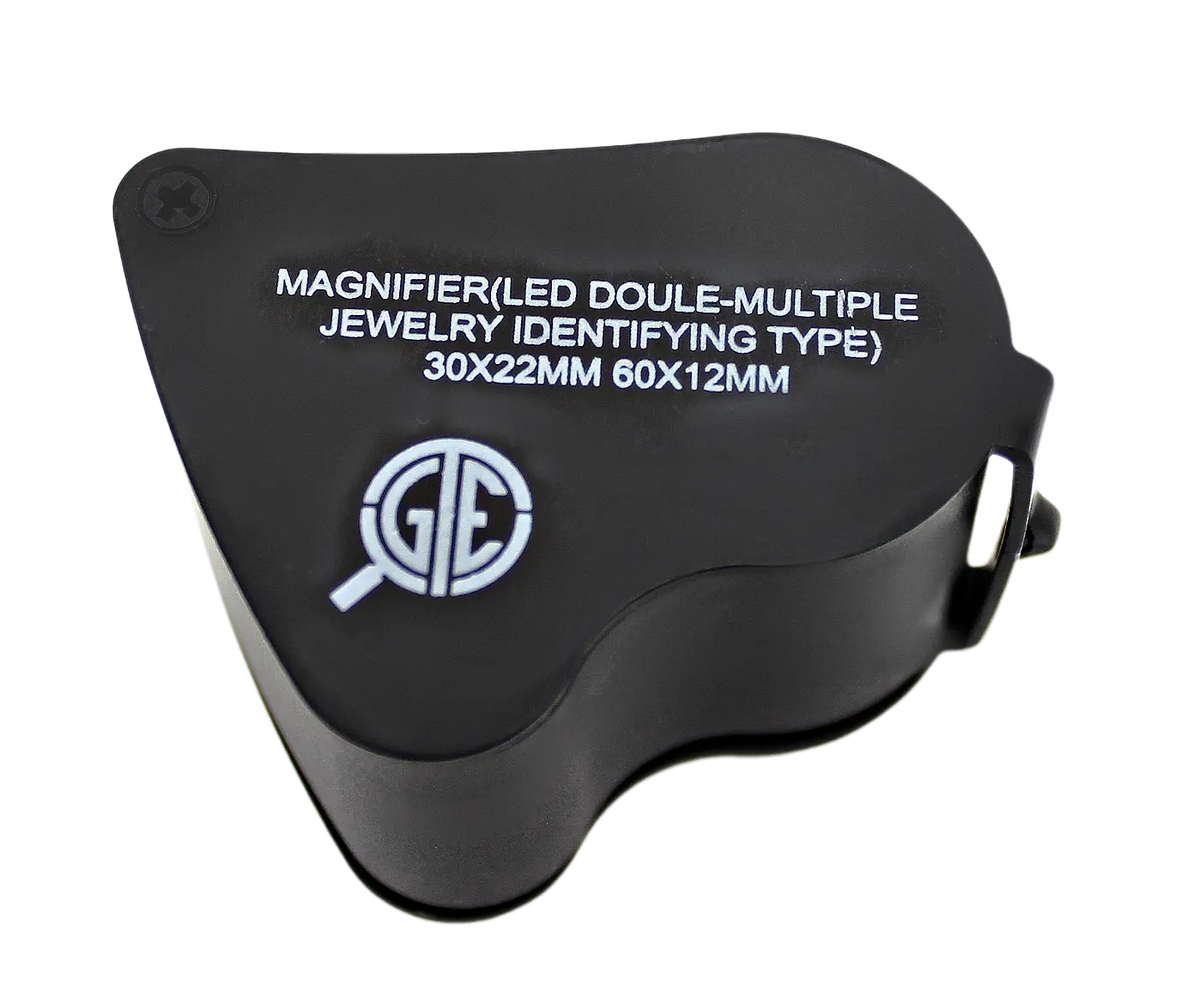 Gold Silver 9K 10K 14K 18K 24K Jewelry Acid Test Kit with N52 Earth Magnet & 30X/60X Led Eye Loupe Magnifier