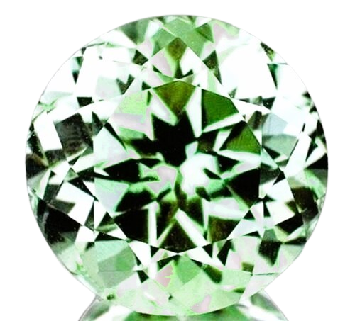Green Amethyst Prasiolite Round Cut Loose Gemstones Brazilian Natural AA