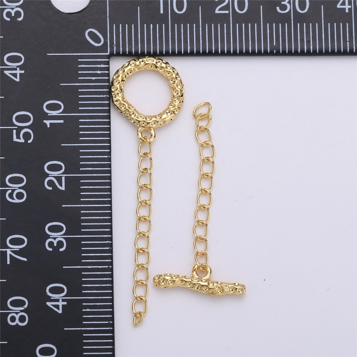 Hammered Gold Toggle Clasp Set Round Rustic clasp Gold toggle clasp,toggle clasp set boho clasp for Necklace Bracelet Component K-458