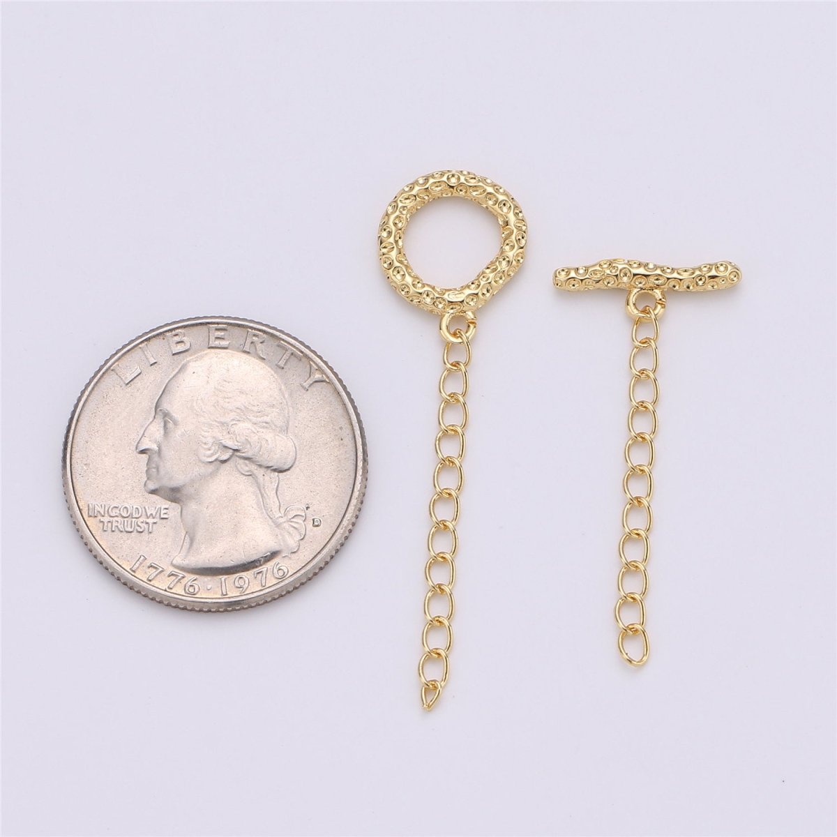 Hammered Gold Toggle Clasp Set Round Rustic clasp Gold toggle clasp,toggle clasp set boho clasp for Necklace Bracelet Component K-458