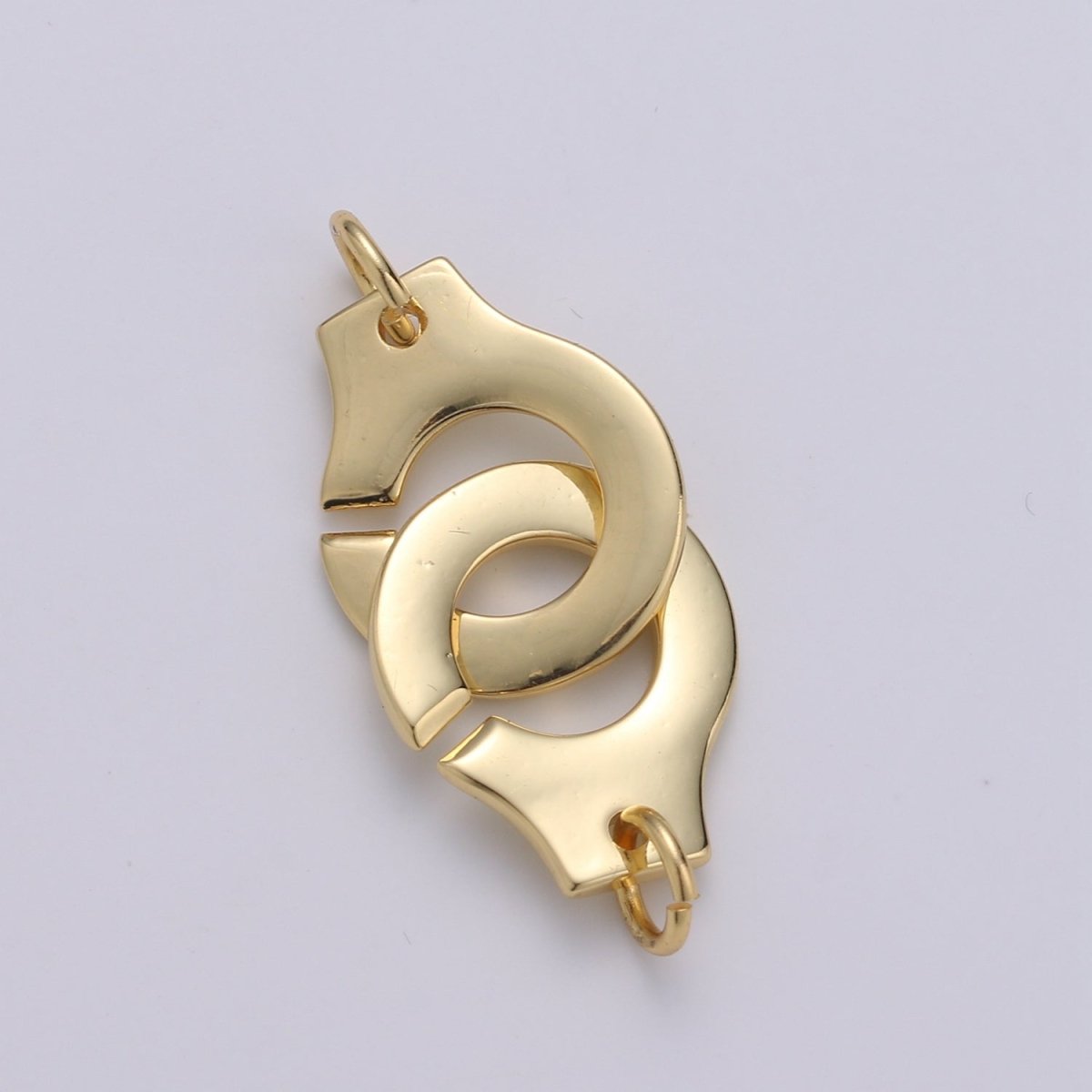 Hand Cuff Charm Connector Gold Filled Clasp Connectors For DIY Necklace Bracelet Anklet Jewelry Making L-089