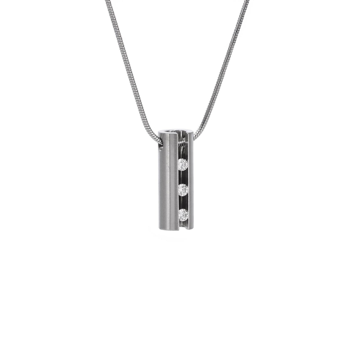 PT333W B.Tiff Hollowed Short Stick Pendant