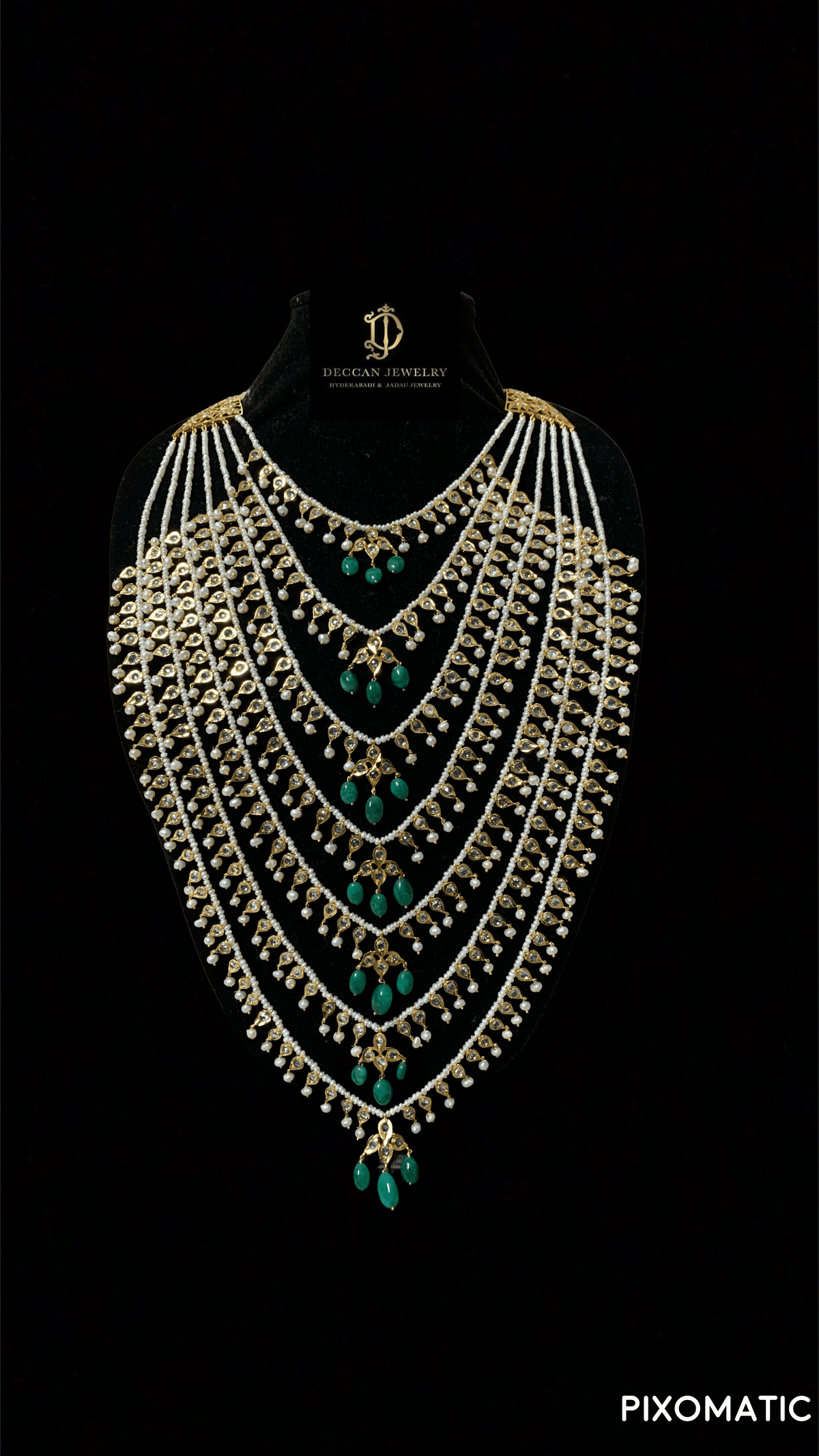 SAT15 Insia Bridal satlada in fresh water pearls (SHIPS IN 4 WEEKS)