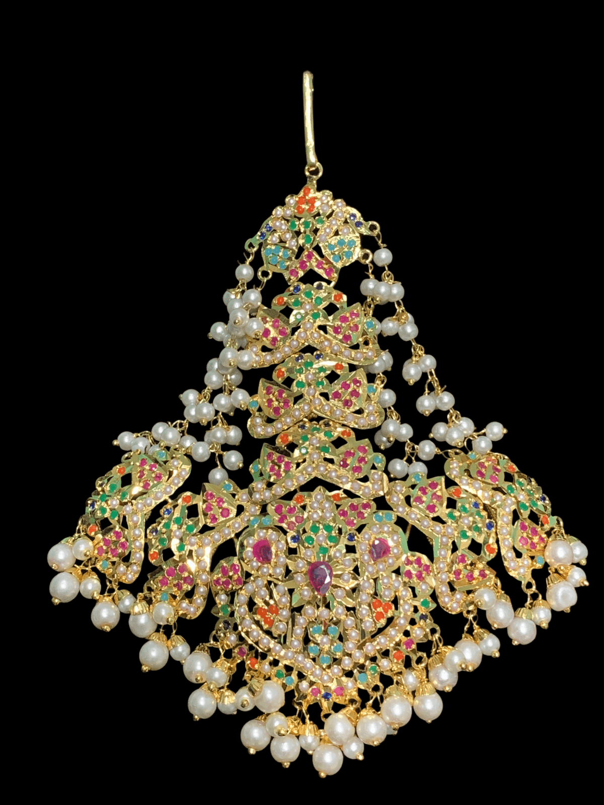 BR91 Hunza Navratan  jadau bridal set   ( READY TO SHIP )