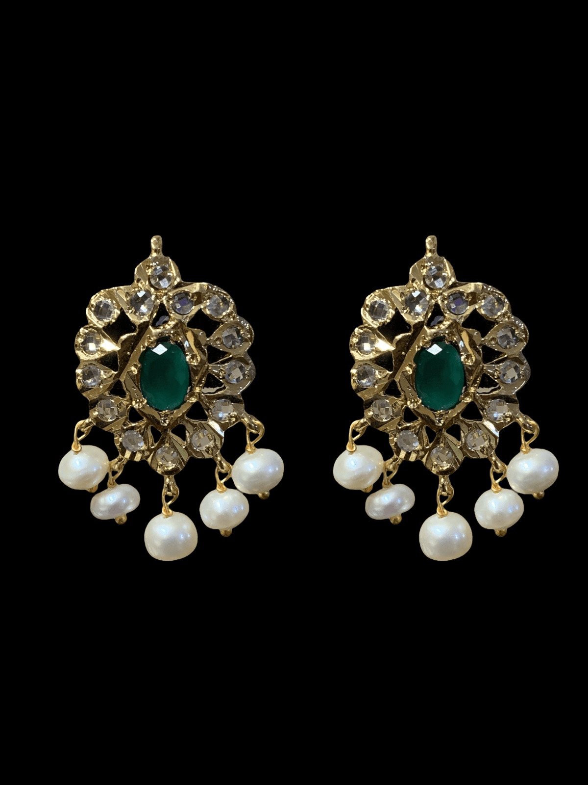 ET510 Faryal Pearl earrings  (READY TO SHIP )