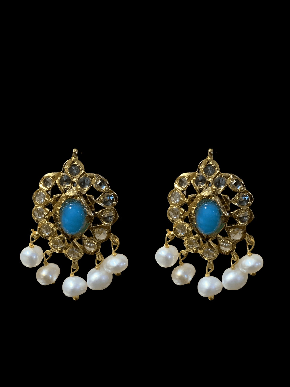 ET510 Faryal Pearl earrings  (READY TO SHIP )