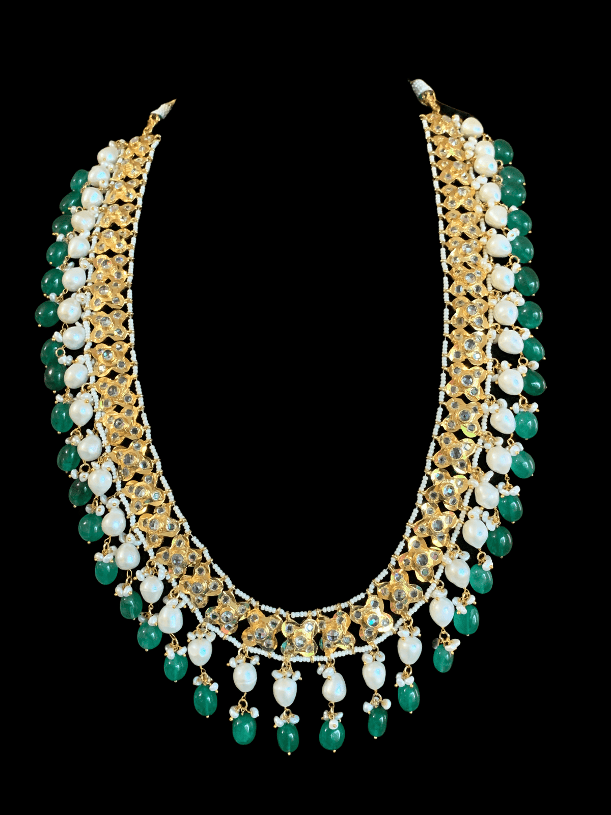 LN74 Mahira long Rani haar with fresh water pearls (SHIPS IN 4 WEEKS )