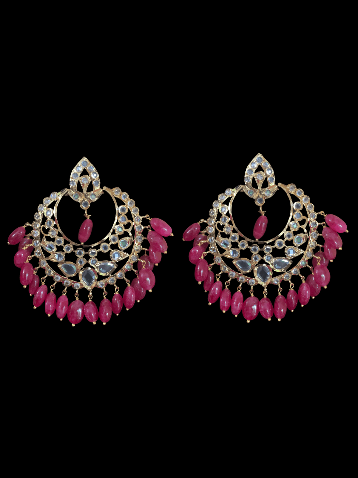 C84 MAHIRA v set in ruby beads (SHIPS IN 3 WEEKS )
