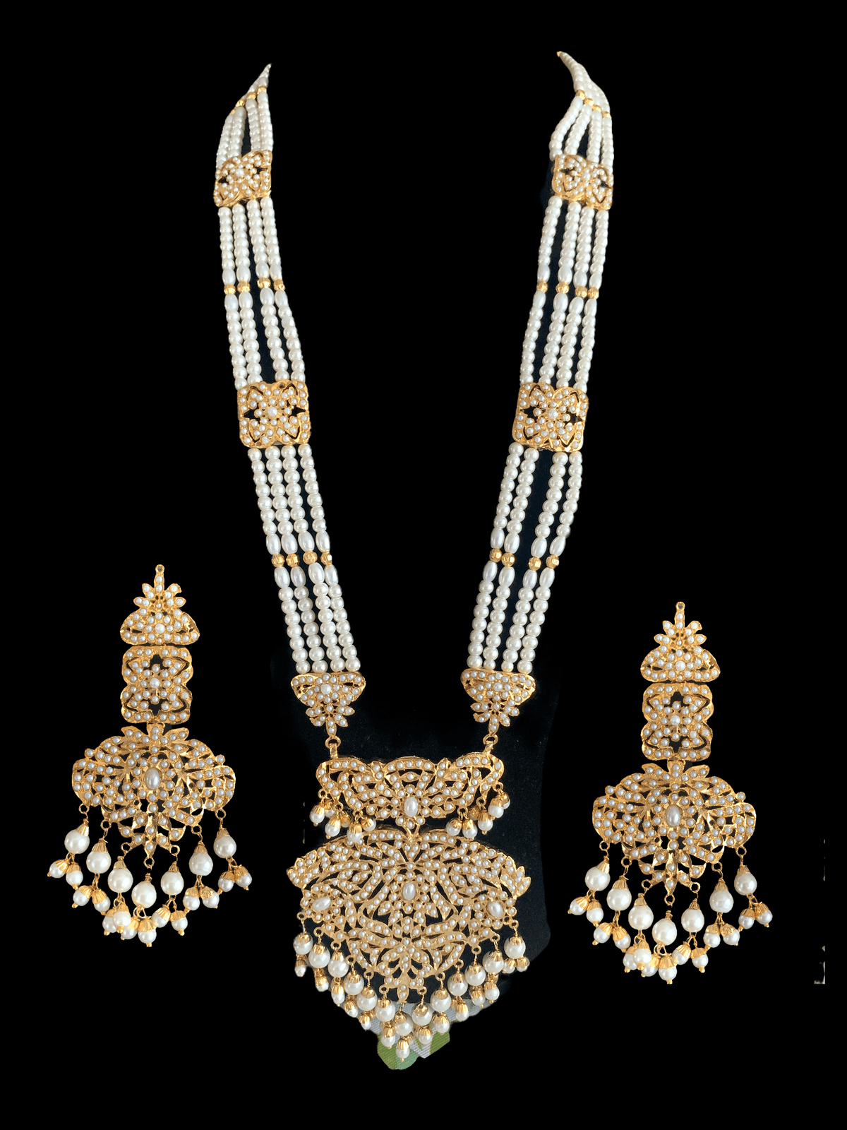BR9 Filza  bridal set - shell pearls  ( SHIPS IN 4 WEEKS )