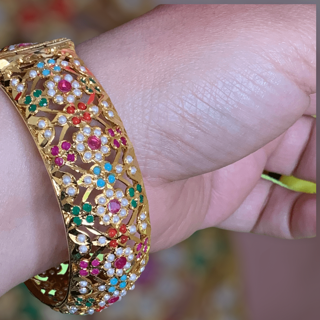 B10 Navratan Shibra Bangles ( SHIPS IN 4 WEEKS  )