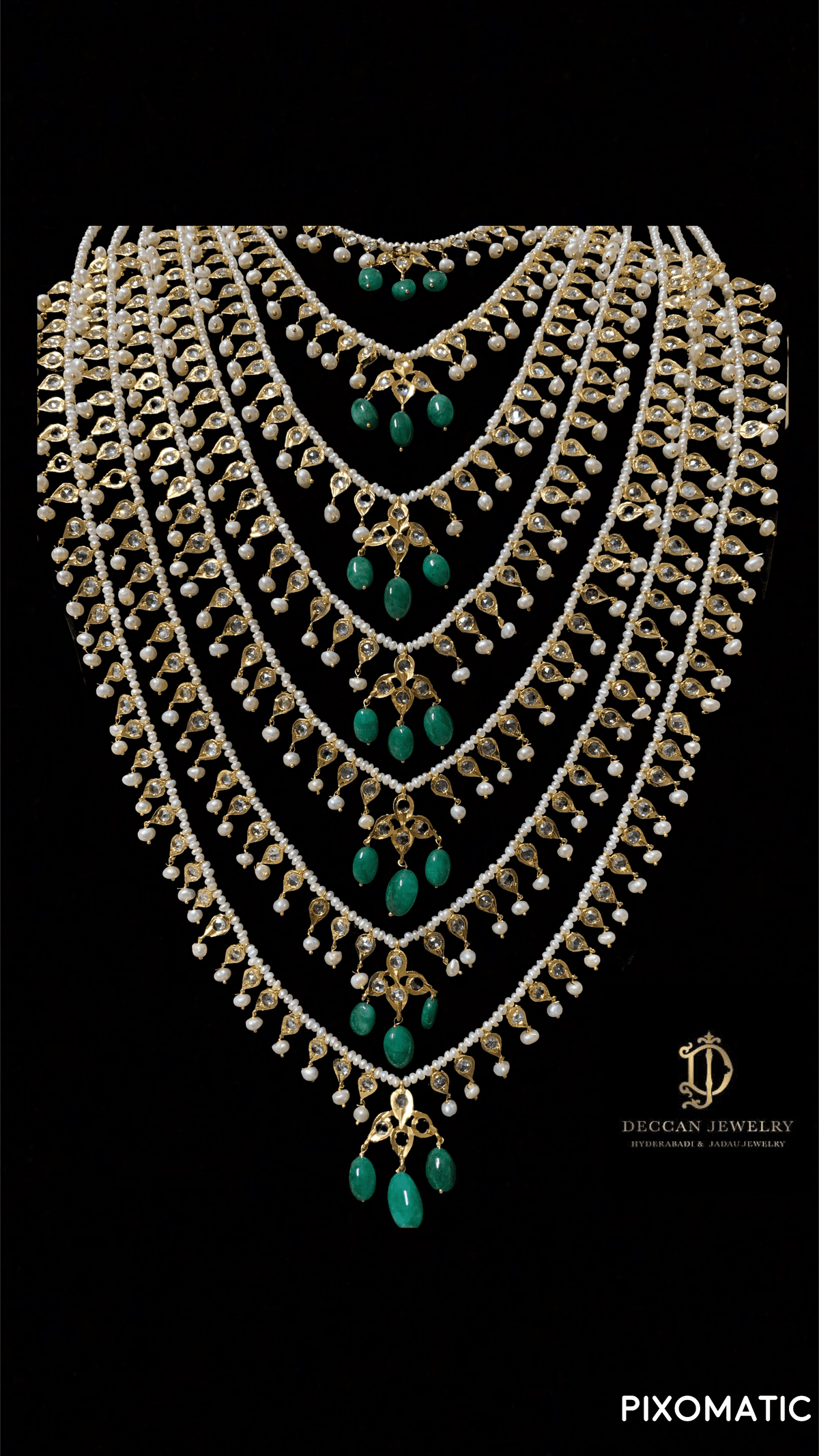 SAT15 Insia Bridal satlada in fresh water pearls (SHIPS IN 4 WEEKS)