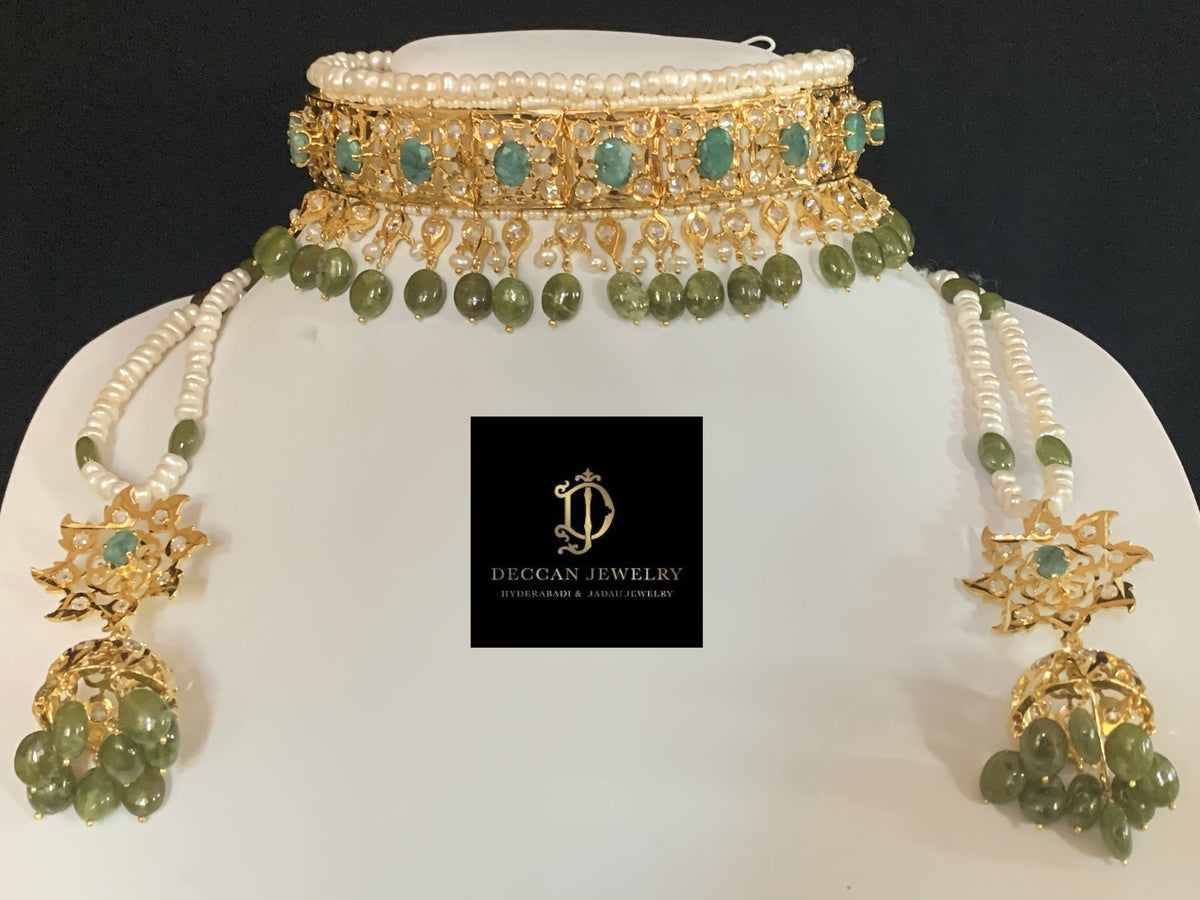 Insia jadavi lacha in natural beads (SHIPS IN 4 WEEKS)