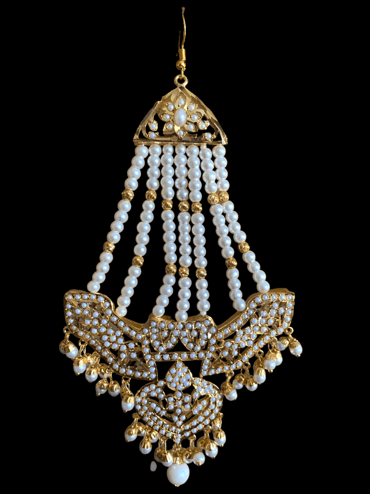 DJHR33 ASMITA jhoomar in pearls ( READY TO SHIP)