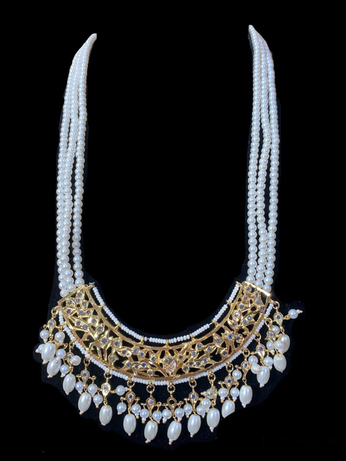 LN77 Adhira ranihaar (shell pearls  ) (SHIPS IN 3 WEEKS  )
