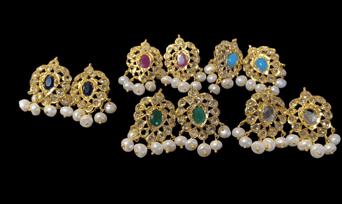 ET510 Faryal Pearl earrings  (READY TO SHIP )