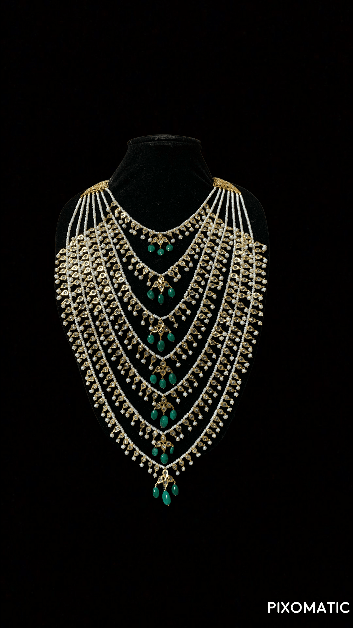 SAT15 Insia Bridal satlada in fresh water pearls (SHIPS IN 4 WEEKS)