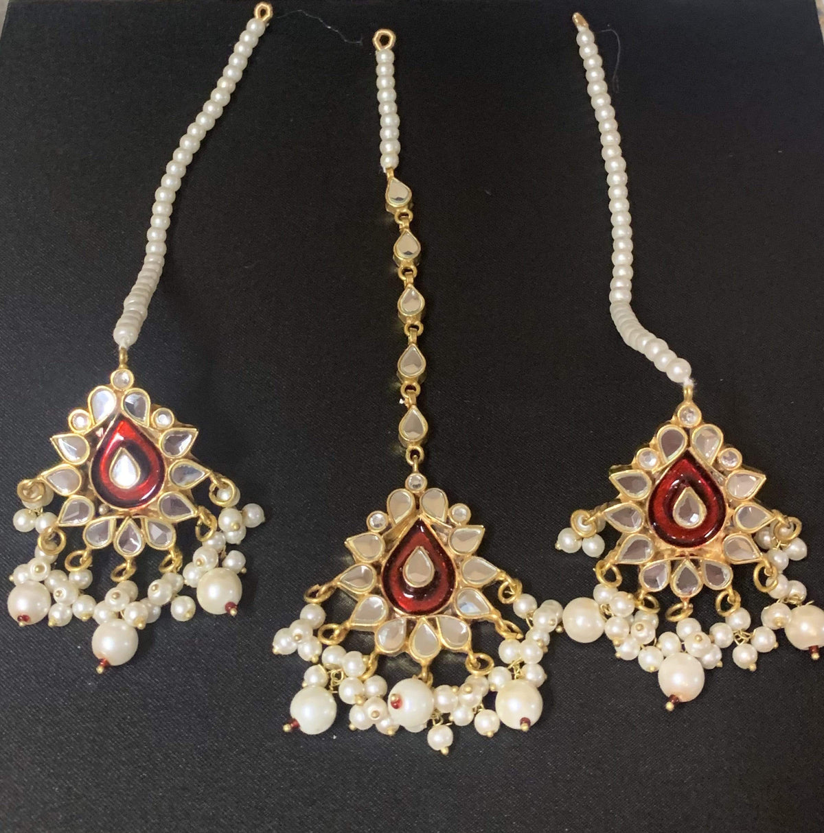 DJET30 Mahira earrings  tika ( READY TO SHIP  )