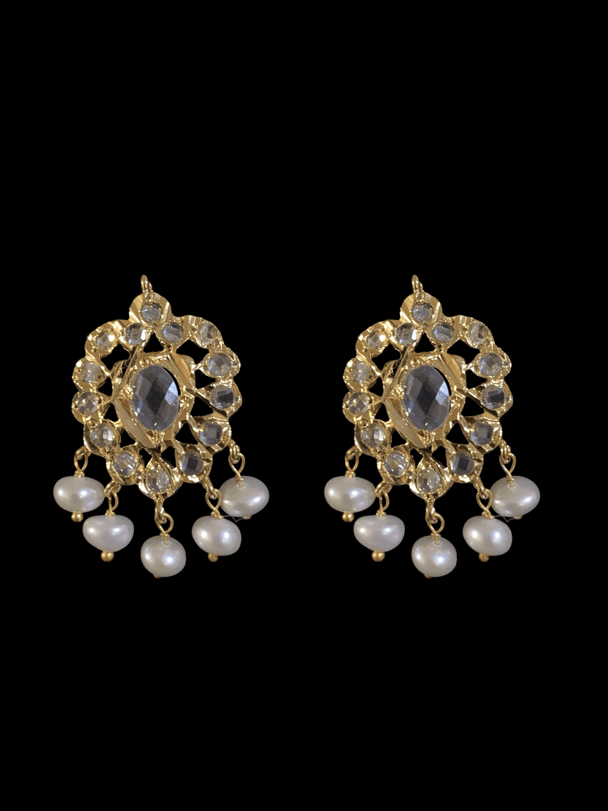 ET510 Faryal Pearl earrings  (READY TO SHIP )