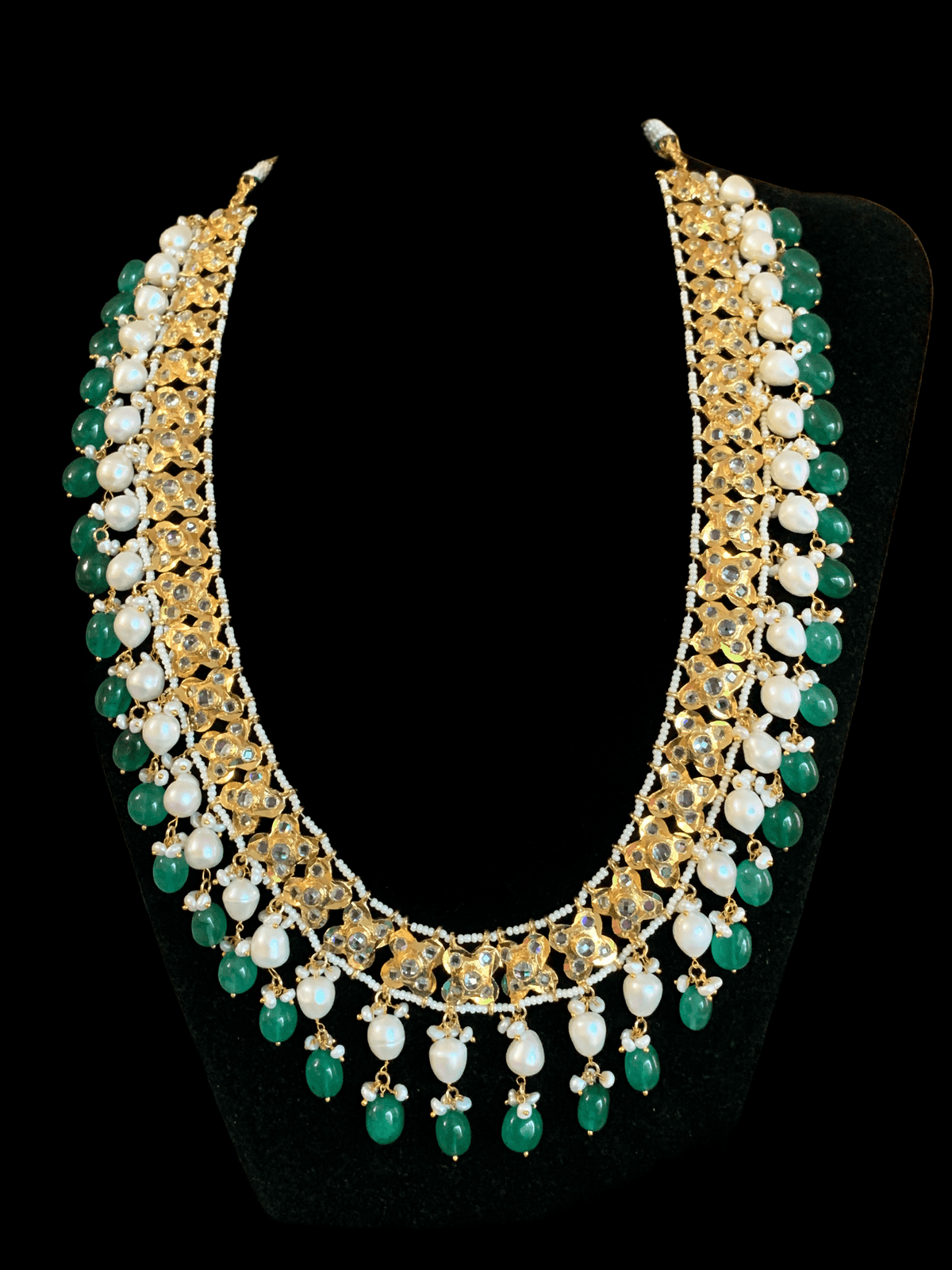 LN74 Mahira long Rani haar with fresh water pearls (SHIPS IN 4 WEEKS )