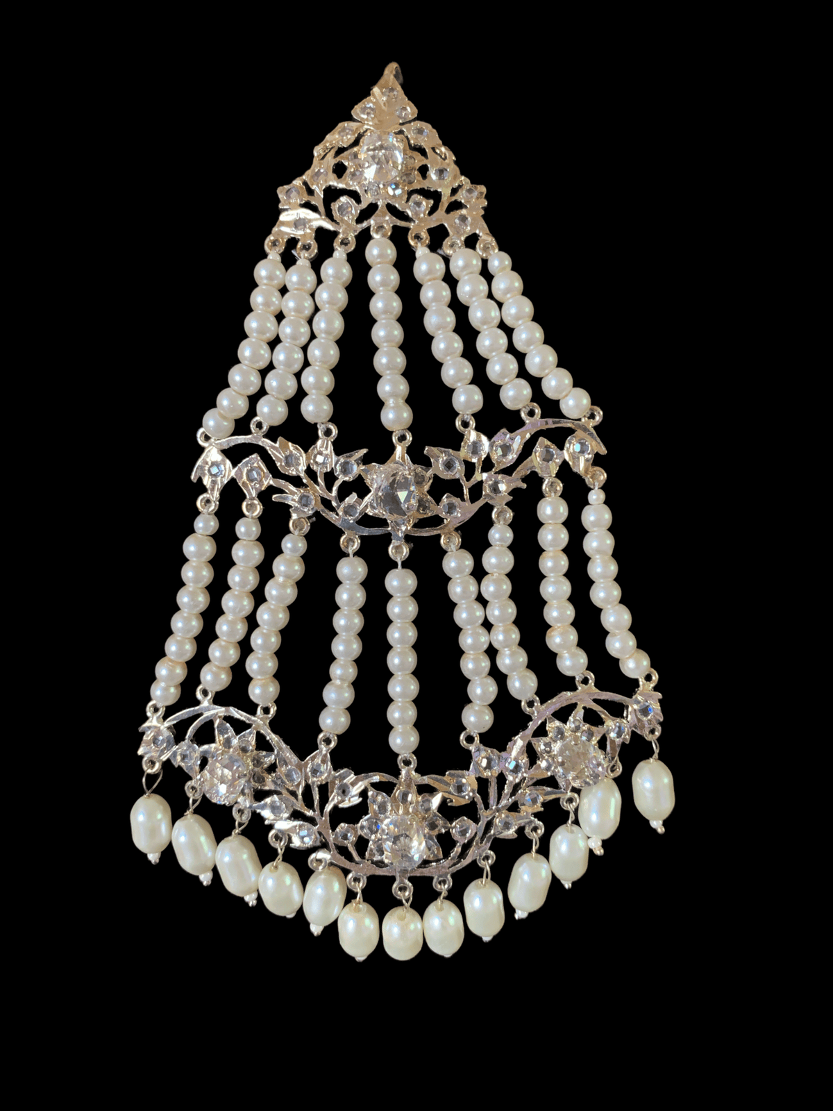 DJHR6 Leah jhoomar in silver plating ( READY TO SHIP  )