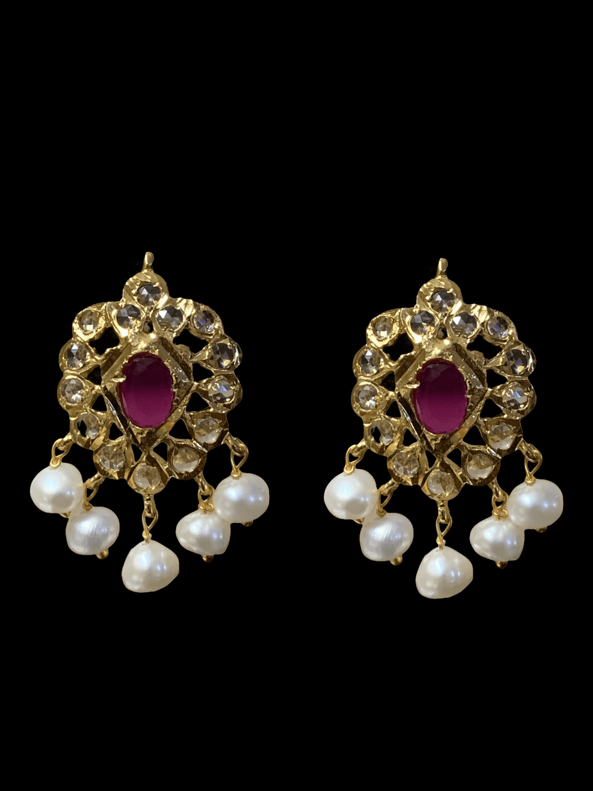 ET510 Faryal Pearl earrings  (READY TO SHIP )