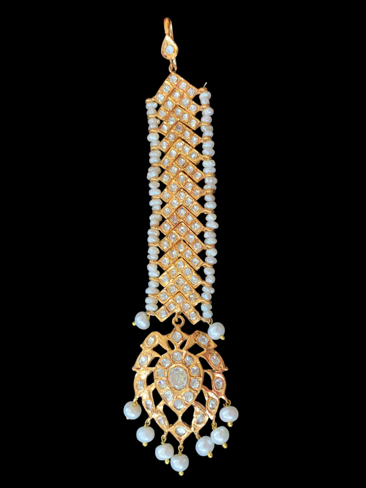Mahira v tika in gold plated silver ( SHIPS IN 5 WEEKS )